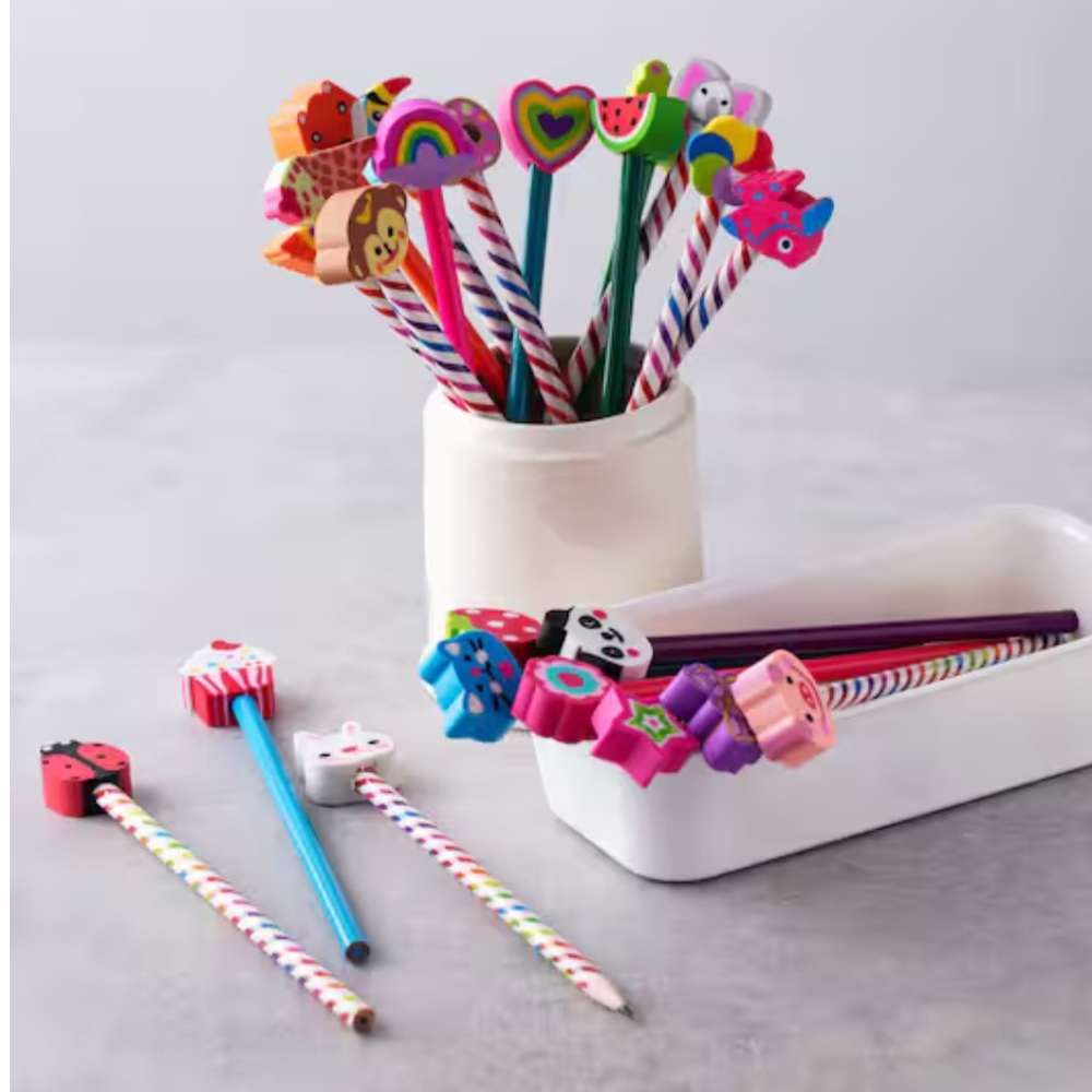 Creatology 48 pieces, 12 pencils w eraser animal theme and 12‎ coloring pencils